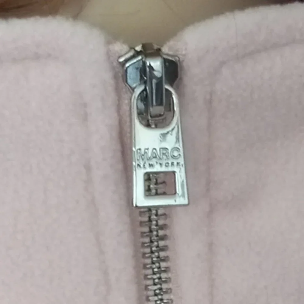 NWT $89 MARC NEW YORK Pink Full Front Zip Poncho Cape Sz M WARM! - Picture 6 of 9